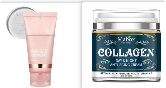 Face Night Mask Collagen Wrapping Mask Natural Ingredients Firming Elasticity & Hydration Anti-wrinkle For Skin Care
